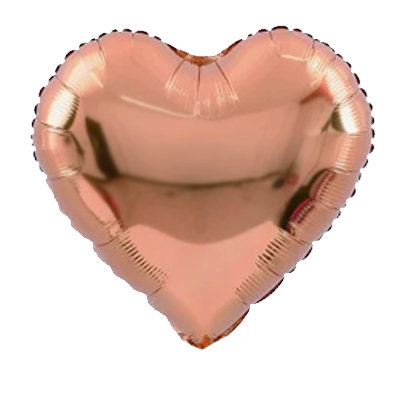 Rose Gold Heart Shape Mylar Balloon Singapore